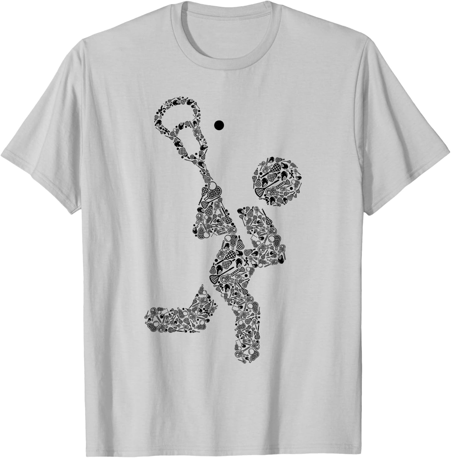 Icon Lacrosse Player Shirt | Lacrosse Coach Shirt | Lacrosse T-Shirt - T-Shirt | Ash