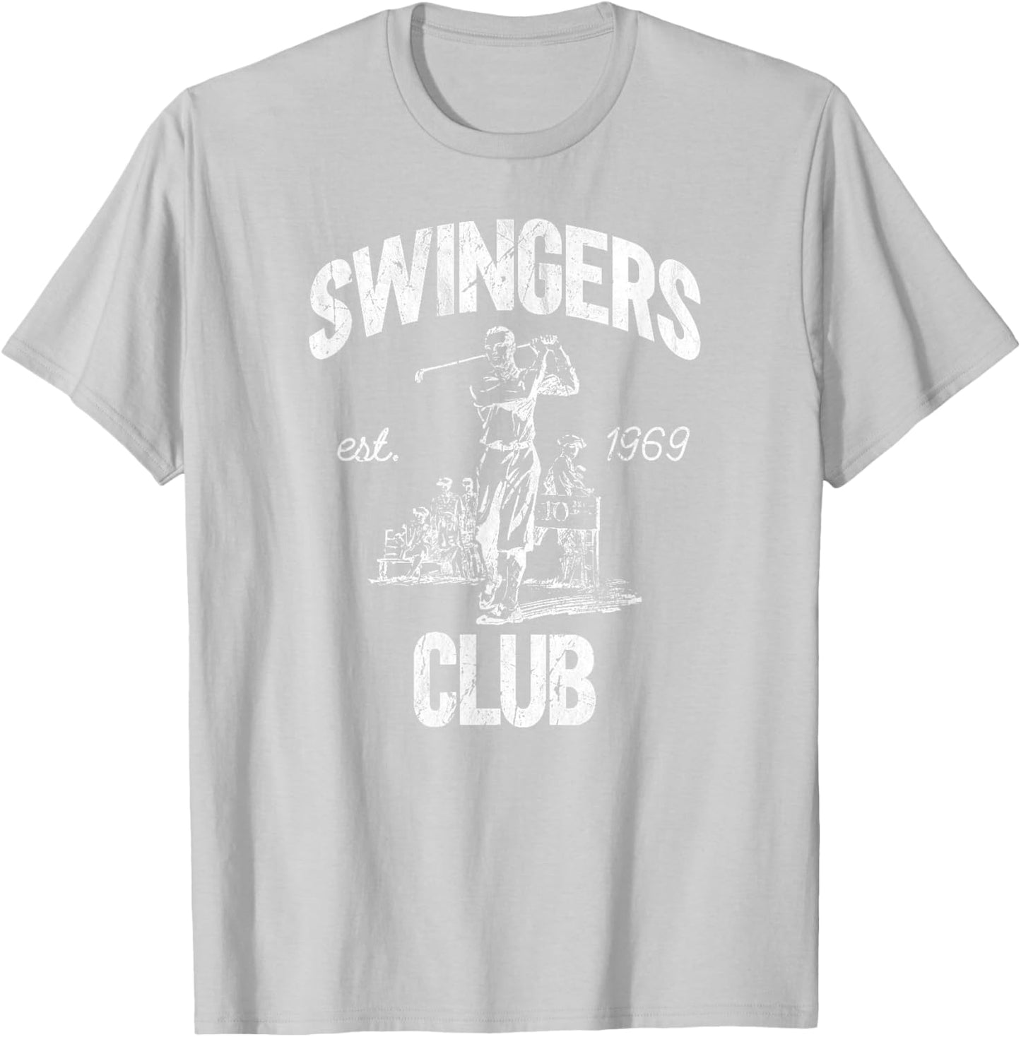 Swingers Club golf clubs funny golf Sarcastic Golfing men T-Shirt - T-Shirt | Ash