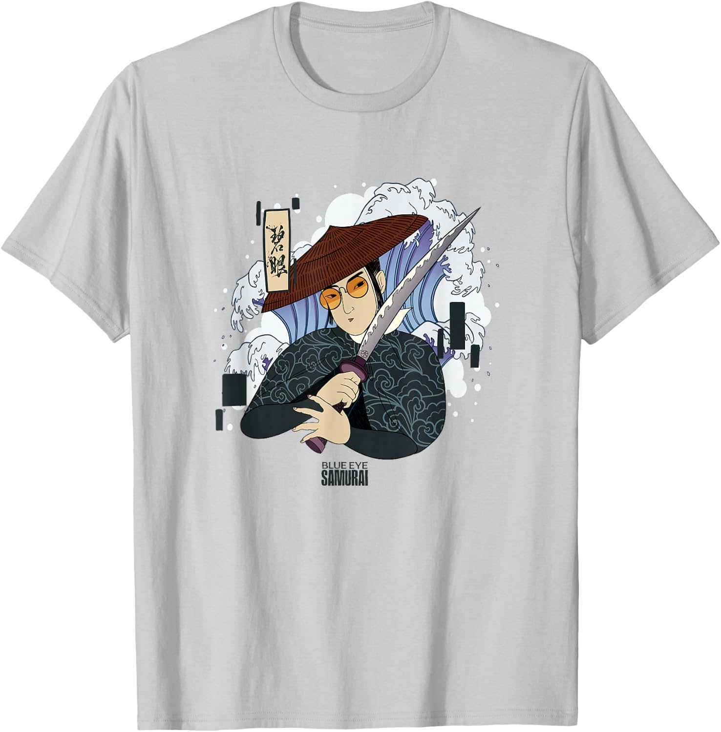 Netflix Blue Eye Samurai Mizu Ancient Japanese Art Style T-Shirt - T-Shirt | Ash