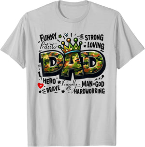 Fathers Day Funny Dad Graffiti T-Shirt - T-Shirt | Ash