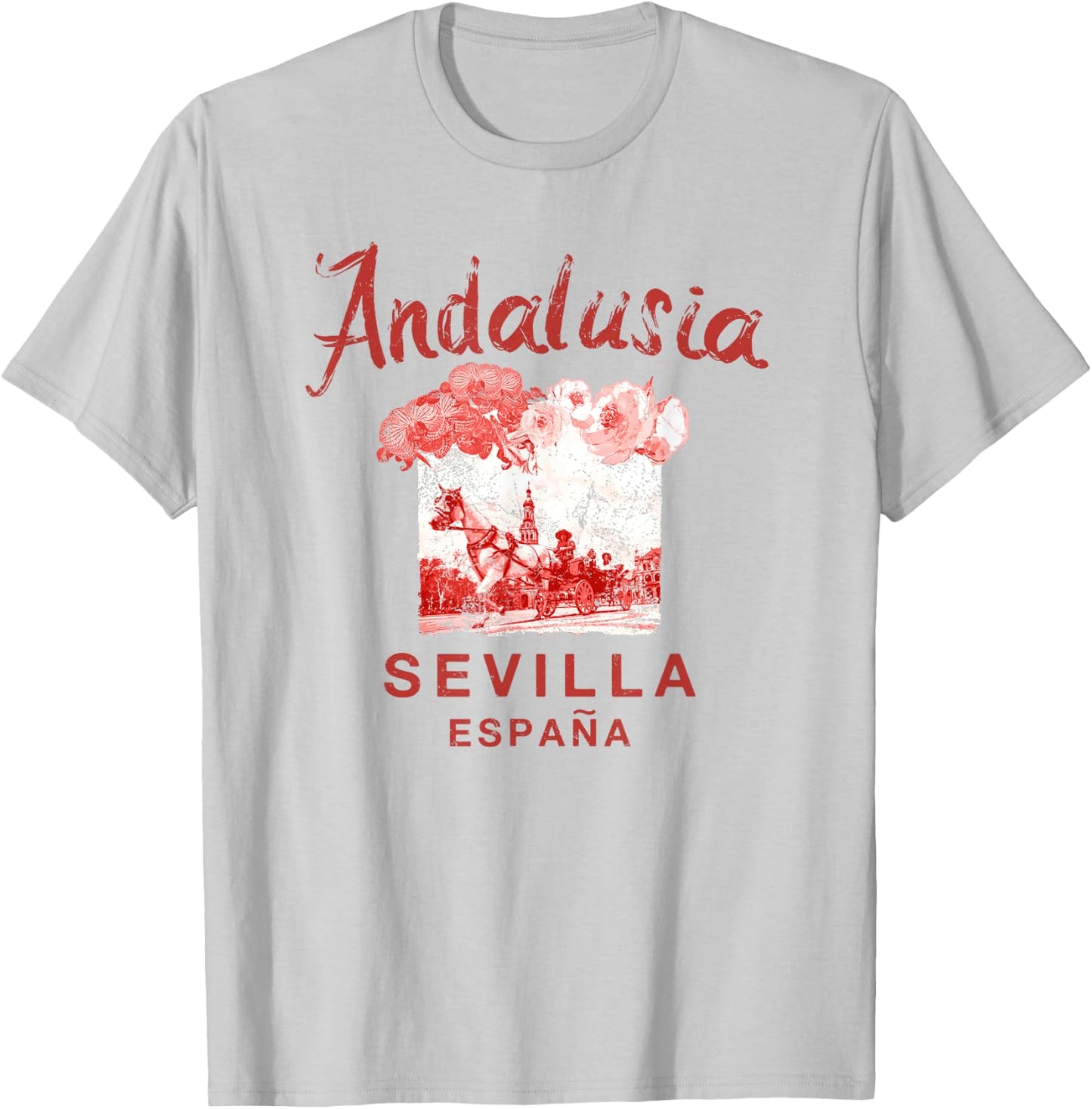 SPAIN Seville Sevilla ESPANA Andalusia Vintage Graphic T-Shirt - T-Shirt | Ash