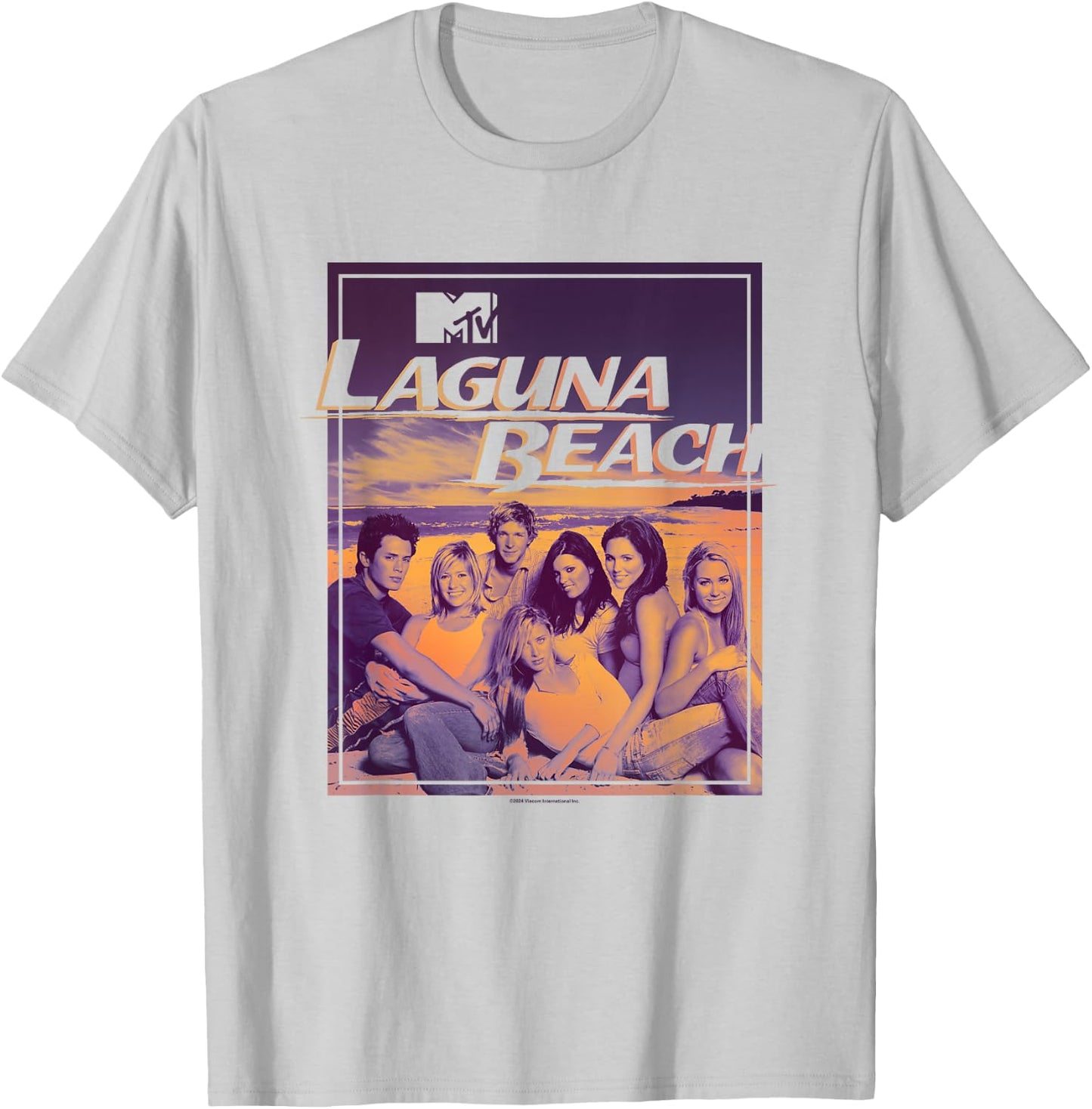 Laguna Beach Distressed MTV Reality Cast Poster T-Shirt - T-Shirt | Ash