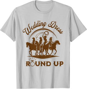 Country Western Wedding Dress Shopping Shirt Bridal Party Women T-Shirt - T-Shirt | Ash