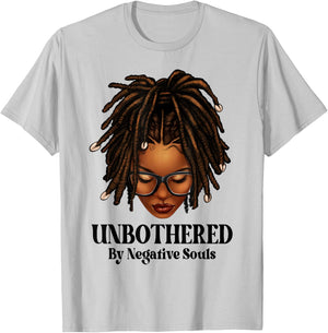 Unbothered Dreadlocks Loc'd Hair Sassy Girls Black Women T-Shirt - T-Shirt | Ash