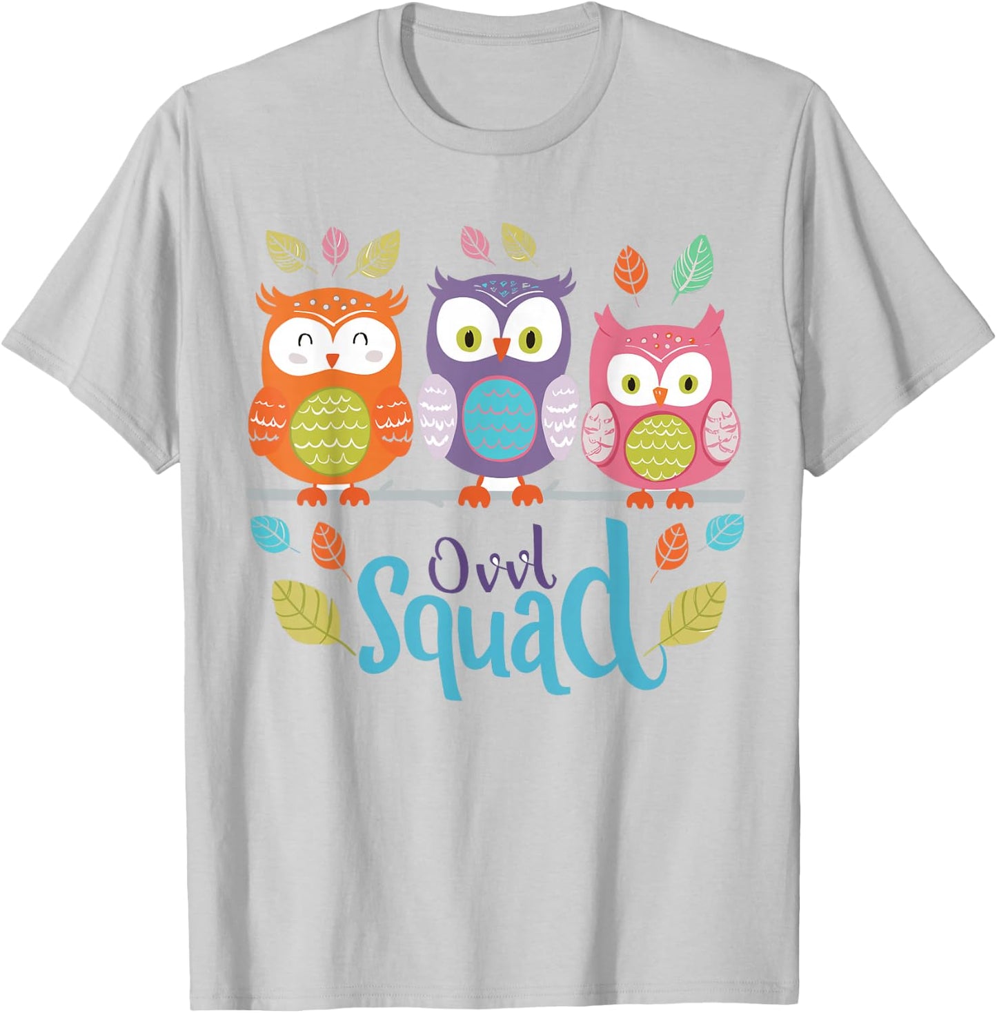 Owl Squad Design for Owl Lover Design | Kids Owl T-Shirt - T-Shirt | Ash