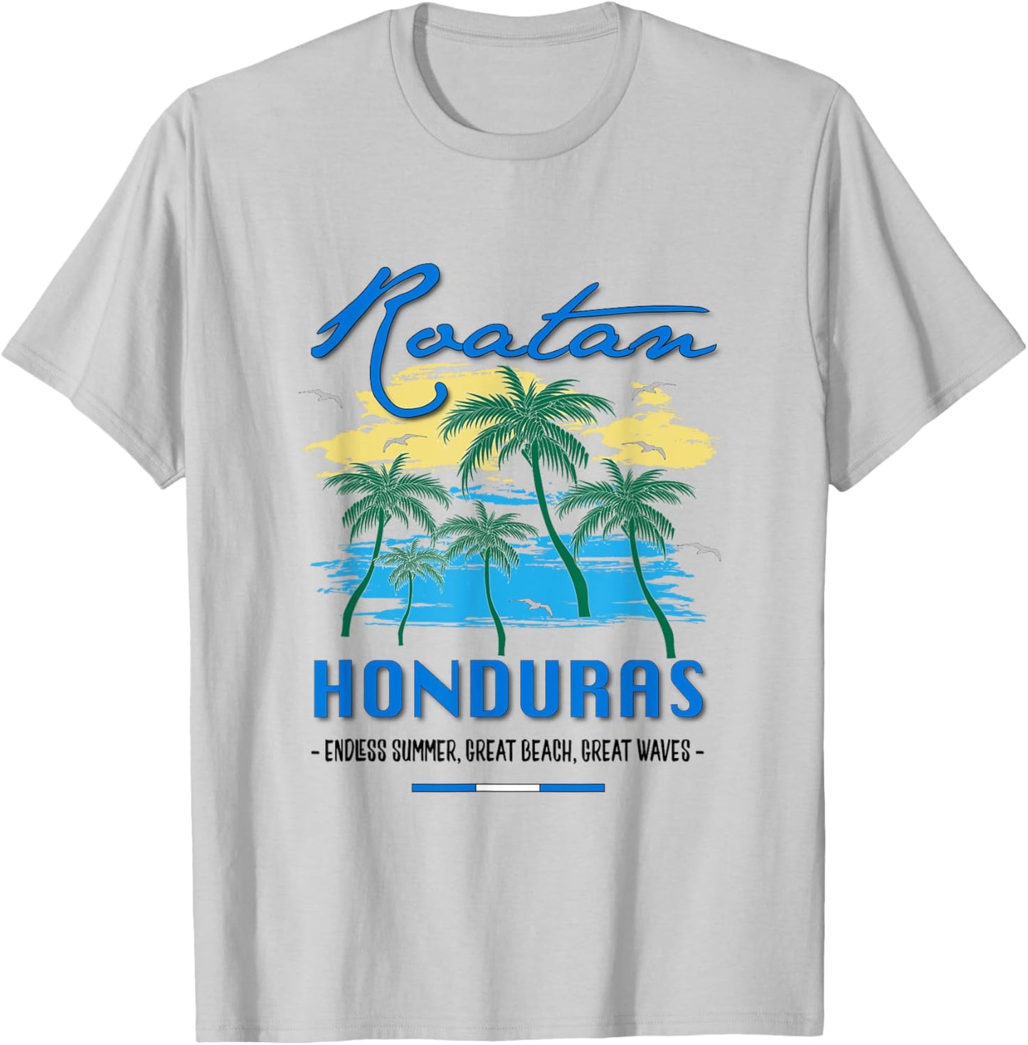 Roatan Honduras Travel Souvenirs Fish Gifts Shirt T-Shirt - T-Shirt | Ash