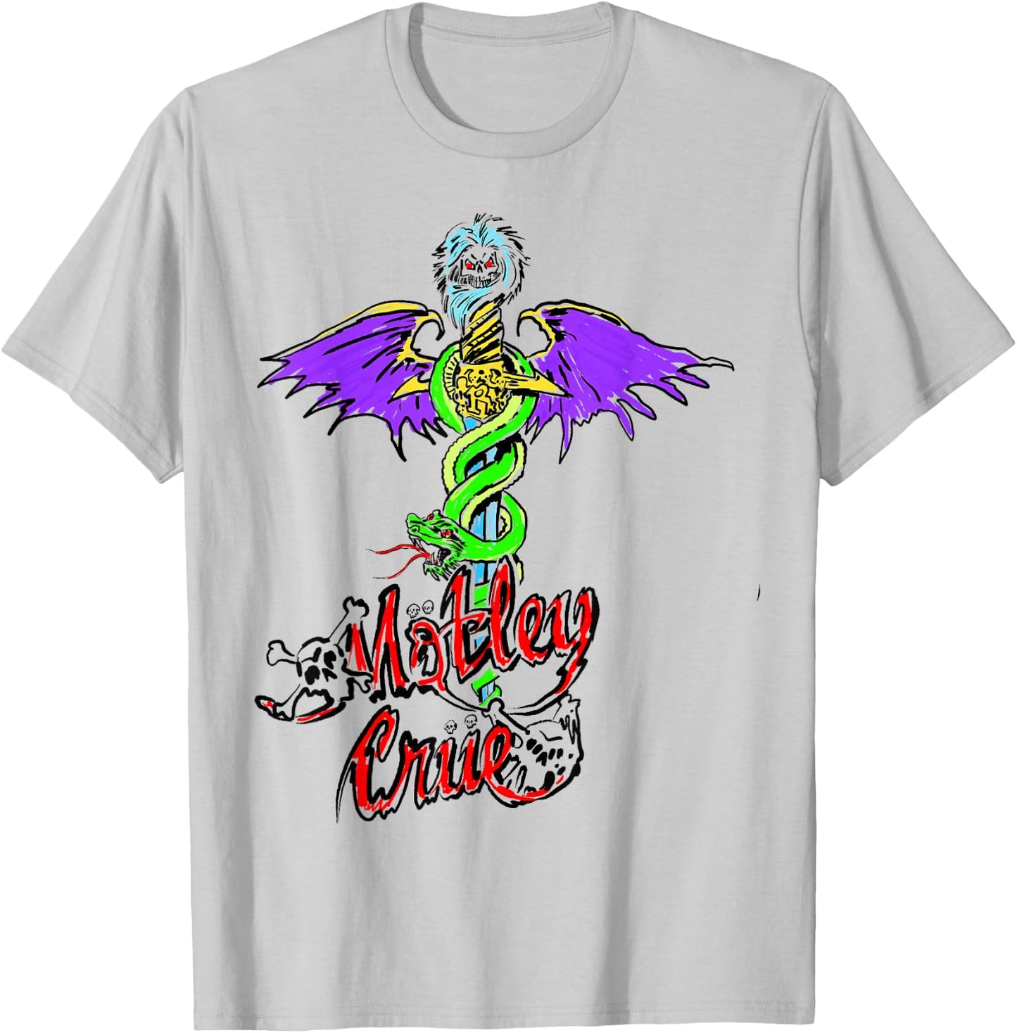Mötley Crüe – Feel Good Doodle T-Shirt - T-Shirt | Ash