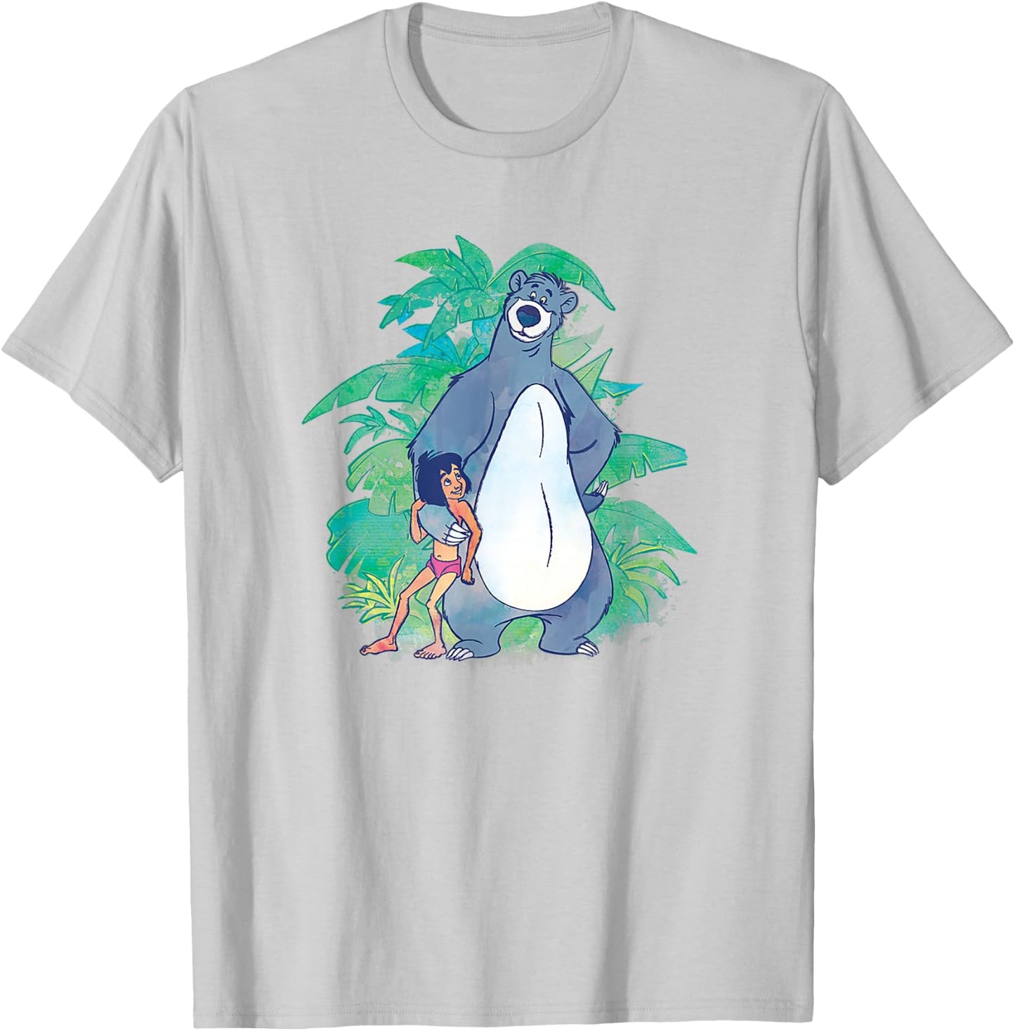 Disney The Jungle Book Mowgli & Baloo Jungle Buddies T-Shirt - T-Shirt | Ash
