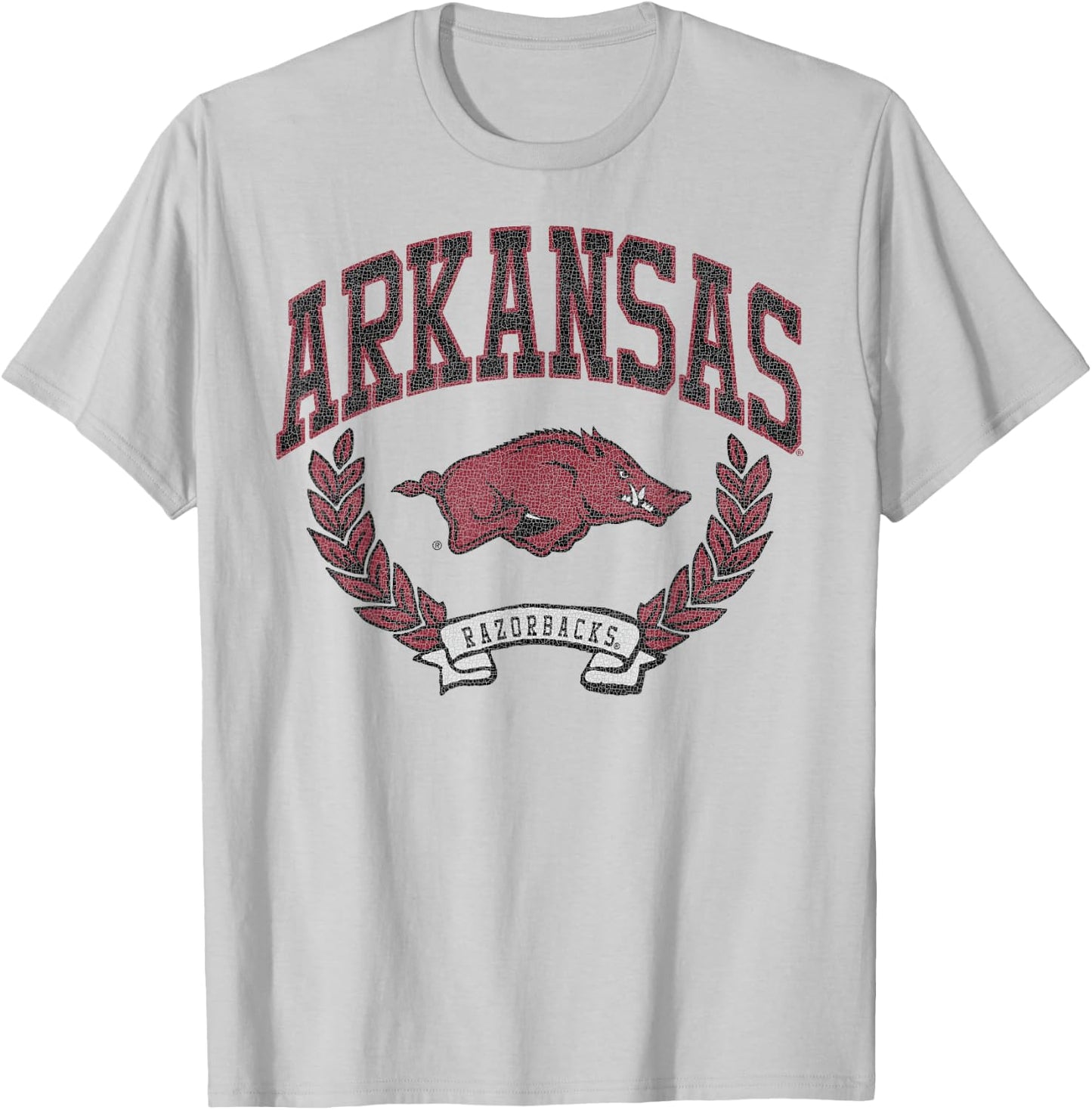 Arkansas Razorbacks Victory Vintage Officially Licensed T-Shirt - T-Shirt | Ash