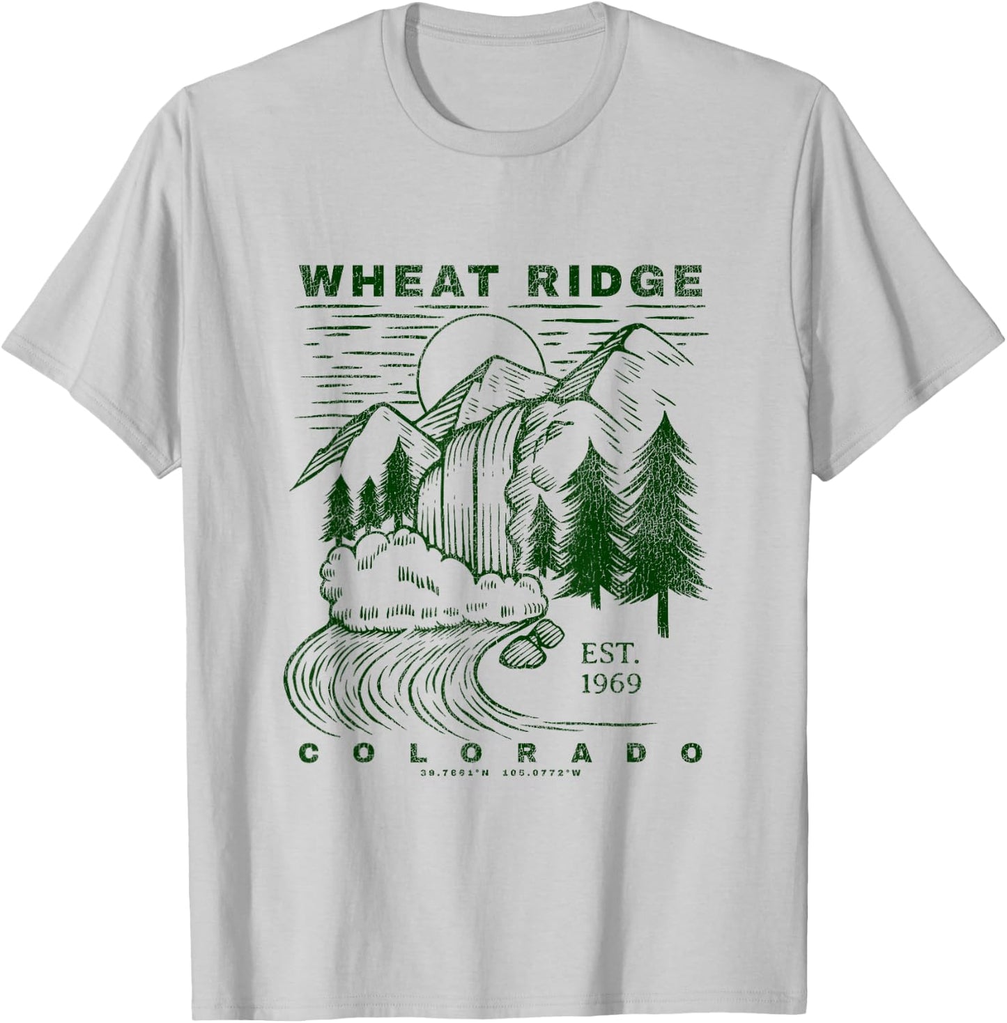 Wheat Ridge Colorado Neat Travel Souvenir Rustic Wheat Ridge T-Shirt - T-Shirt | Ash