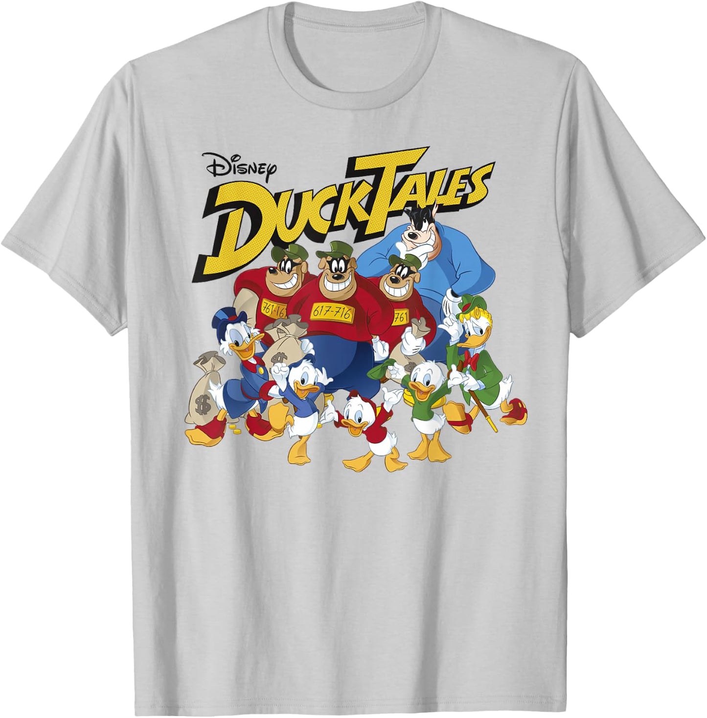 Disney DuckTales Classic Group Shot T-Shirt - T-Shirt | Ash