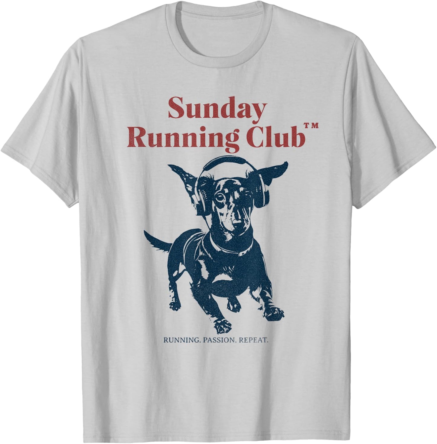 Sunday-Running-Club - Racing Weiner Dachshund T-Shirt - T-Shirt | Ash