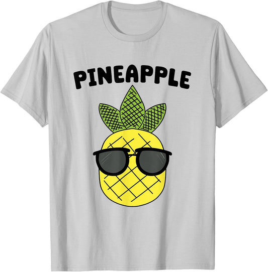 Kids Pineapple Shirt For Boys Or Girls | Cute Pineapple Gift T-Shirt - T-Shirt | Ash