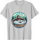 Unique Sasquatch Soaking Hot Tub Design Joke Humor T-Shirt - T-Shirt | Ash