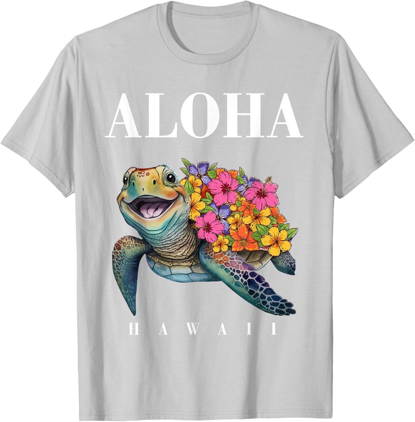 Teen Girl Hawaiian-Shirt Aloha Hawaii Sea Turtle Kids Women T-Shirt - T-Shirt | Ash