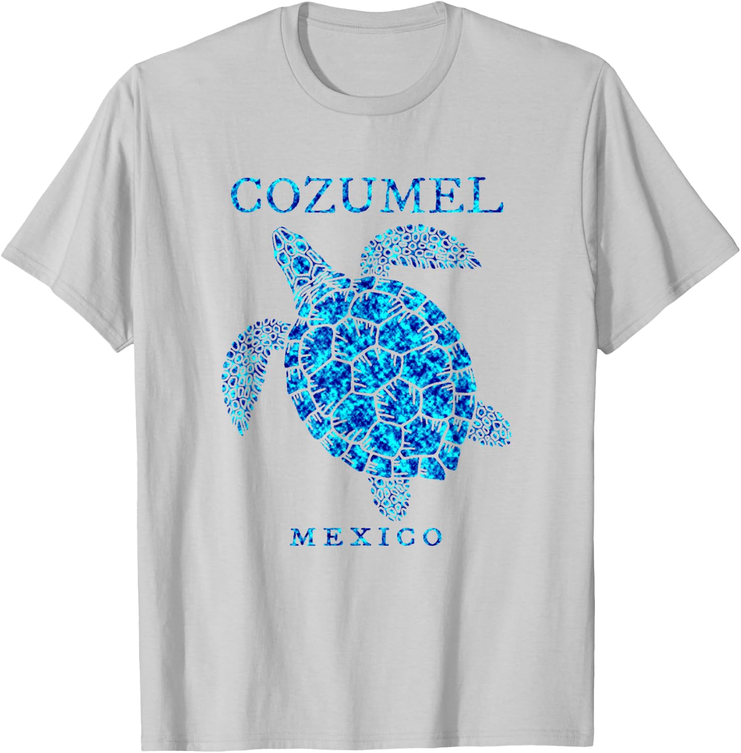 Cozumel Mexico Sea Turtle Boys Girls Souvenir 2024 Vacation T-Shirt - T-Shirt | Ash