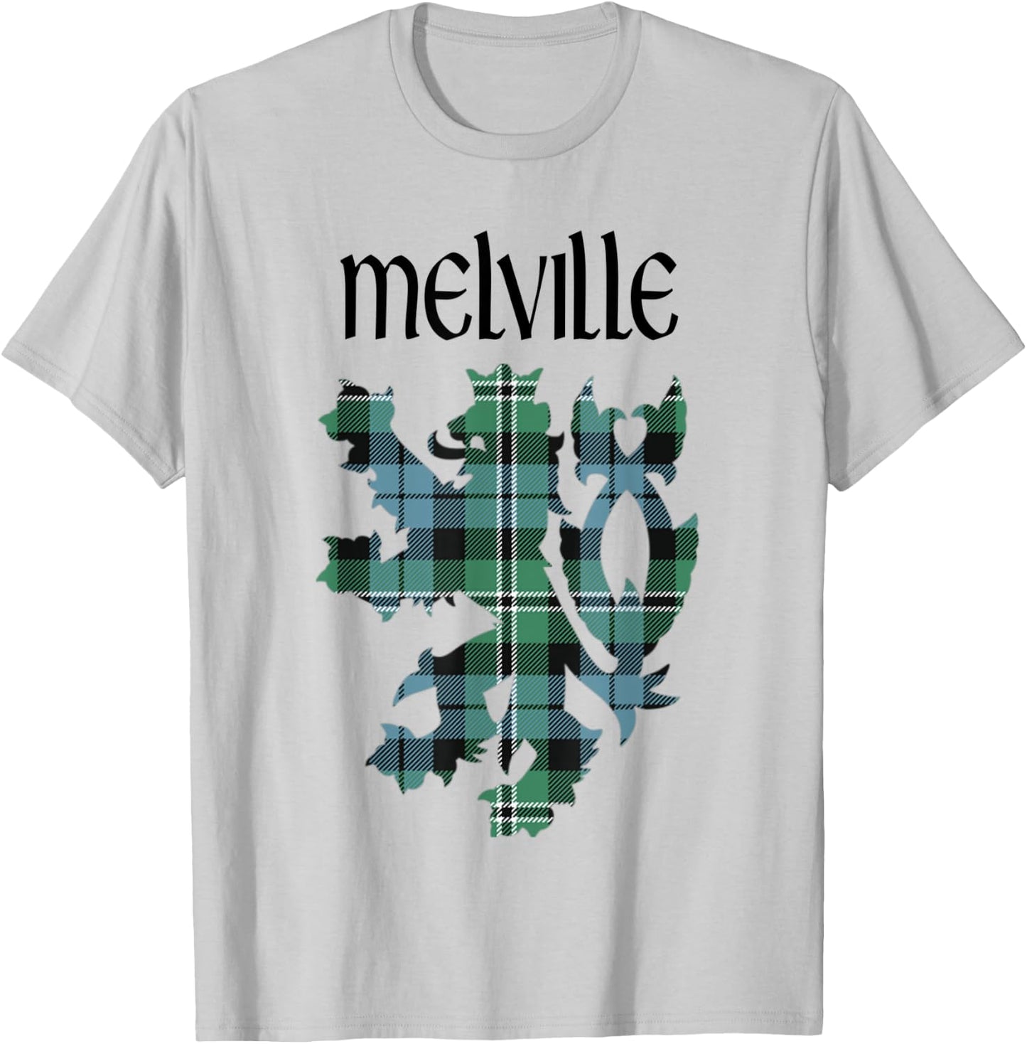 Clan Melville Tartan Scottish Family Name Scotland Pride T-Shirt - T-Shirt | Ash