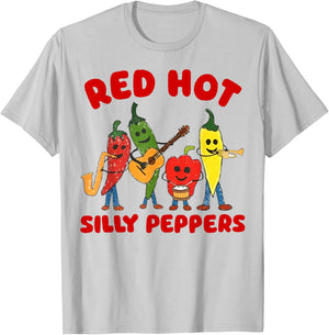Red Hot Silly Peppers T-Shirt - T-Shirt | Ash