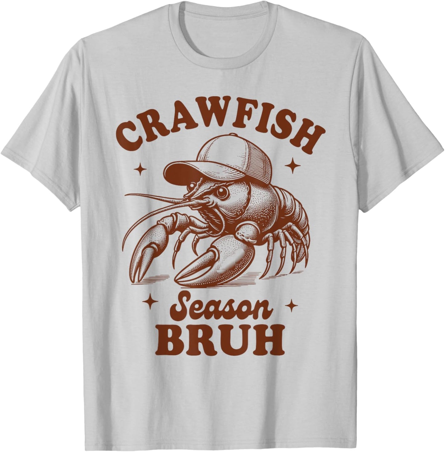 Crawfish Boil Lover Louisiana Seafood Crawfish Season Bruh T-Shirt - T-Shirt | Ash