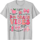 Girls 2nd Grade Vibes Coquette Bow Back to School Teacher T-Shirt - T-Shirt | Ash