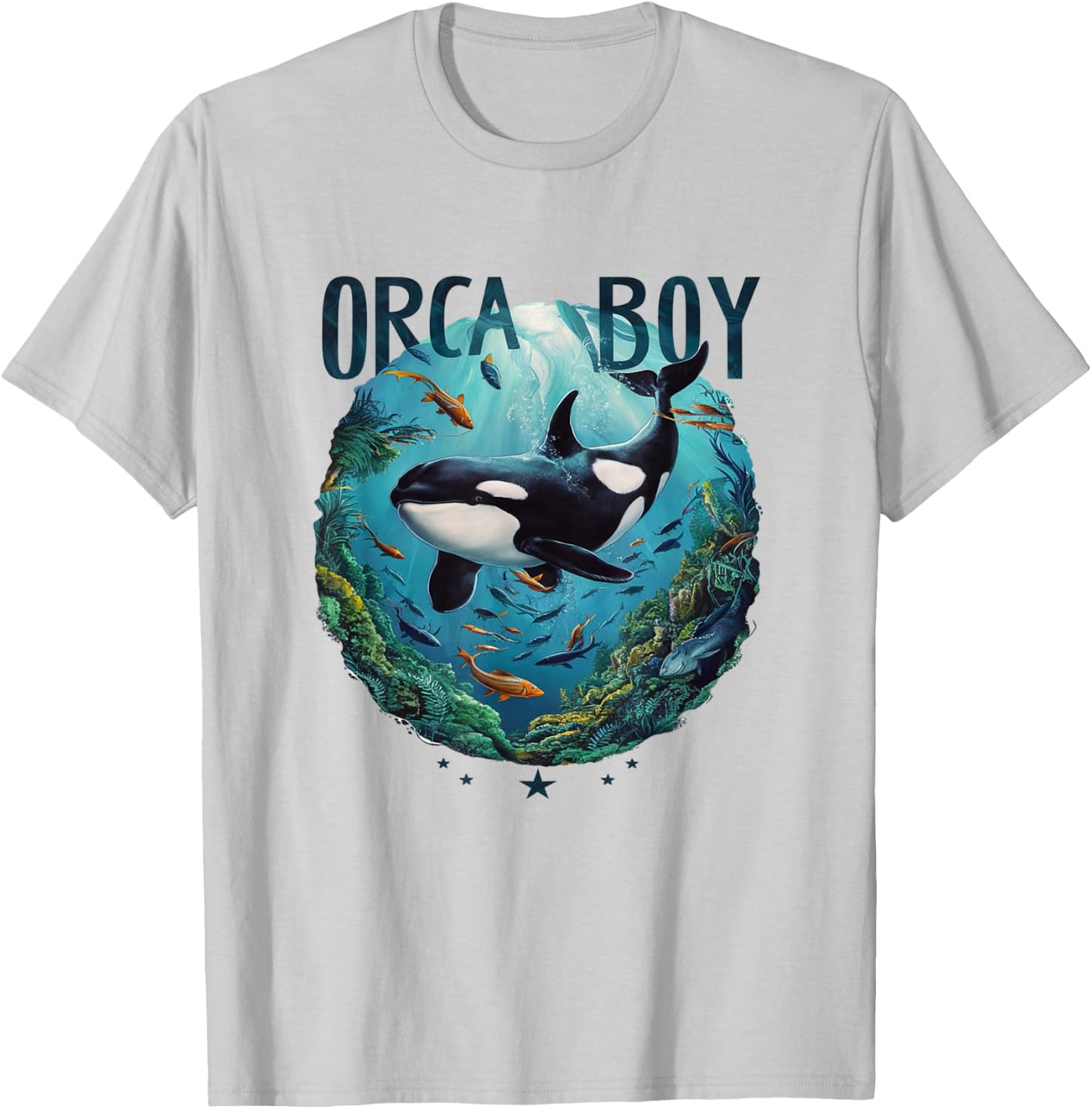 Orca Boy Whale T-Shirt - T-Shirt | Ash