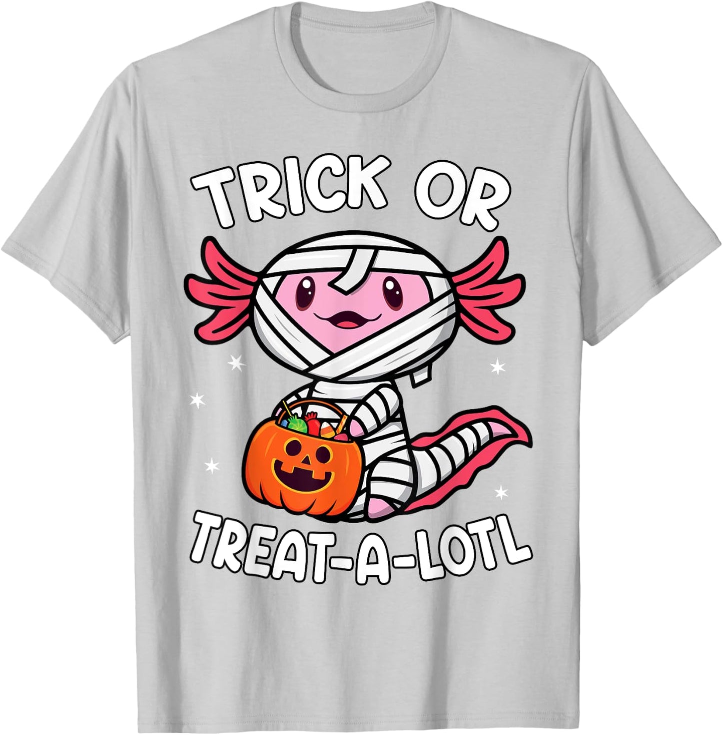 Trick or Treat A Lotl Axolotl Halloween Costume Toddler Kids T-Shirt - T-Shirt | Ash