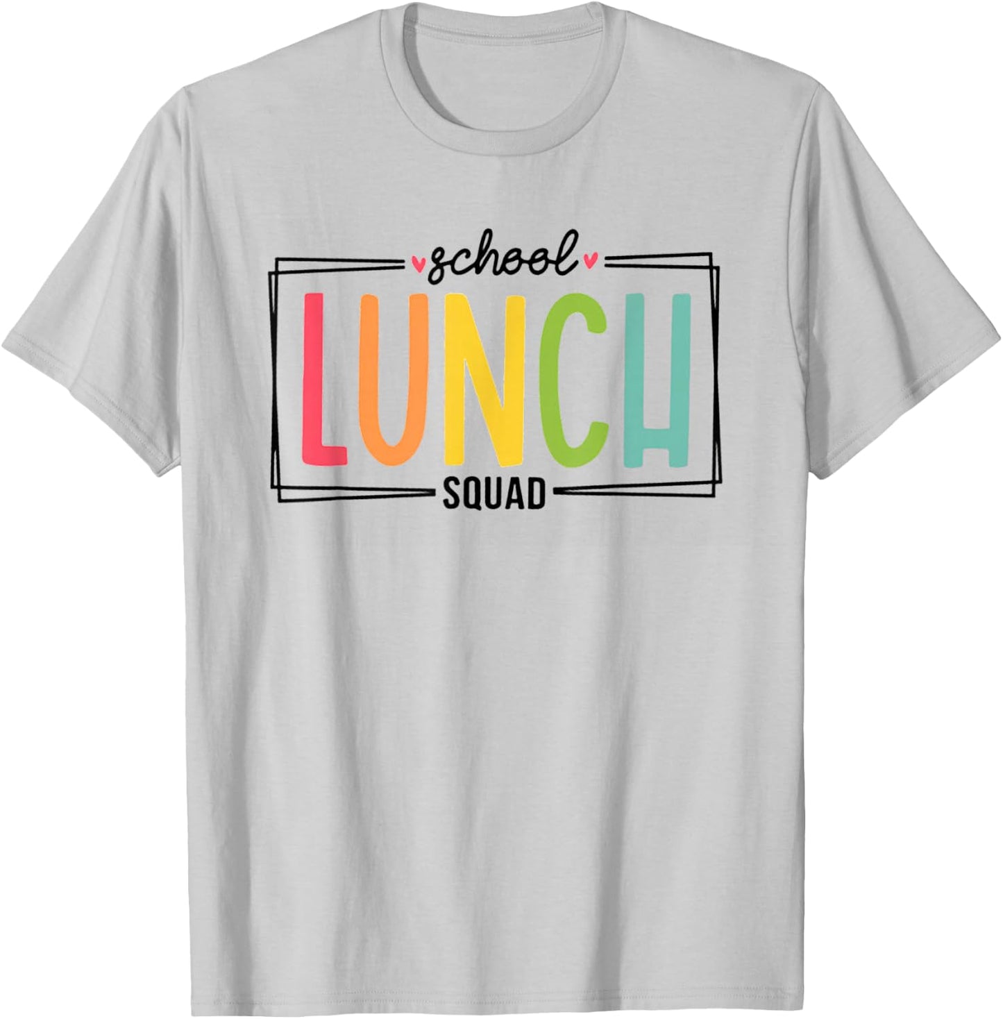 Lunch Squad Back To School Cafeteria Crew Cafeteria Worker T-Shirt - T-Shirt | Ash