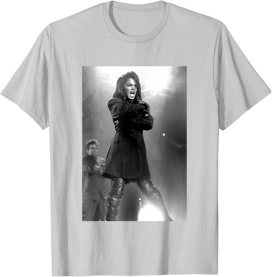 Janet Jackson Singing Live On Stage by Stephen Wright T-Shirt - T-Shirt | Ash