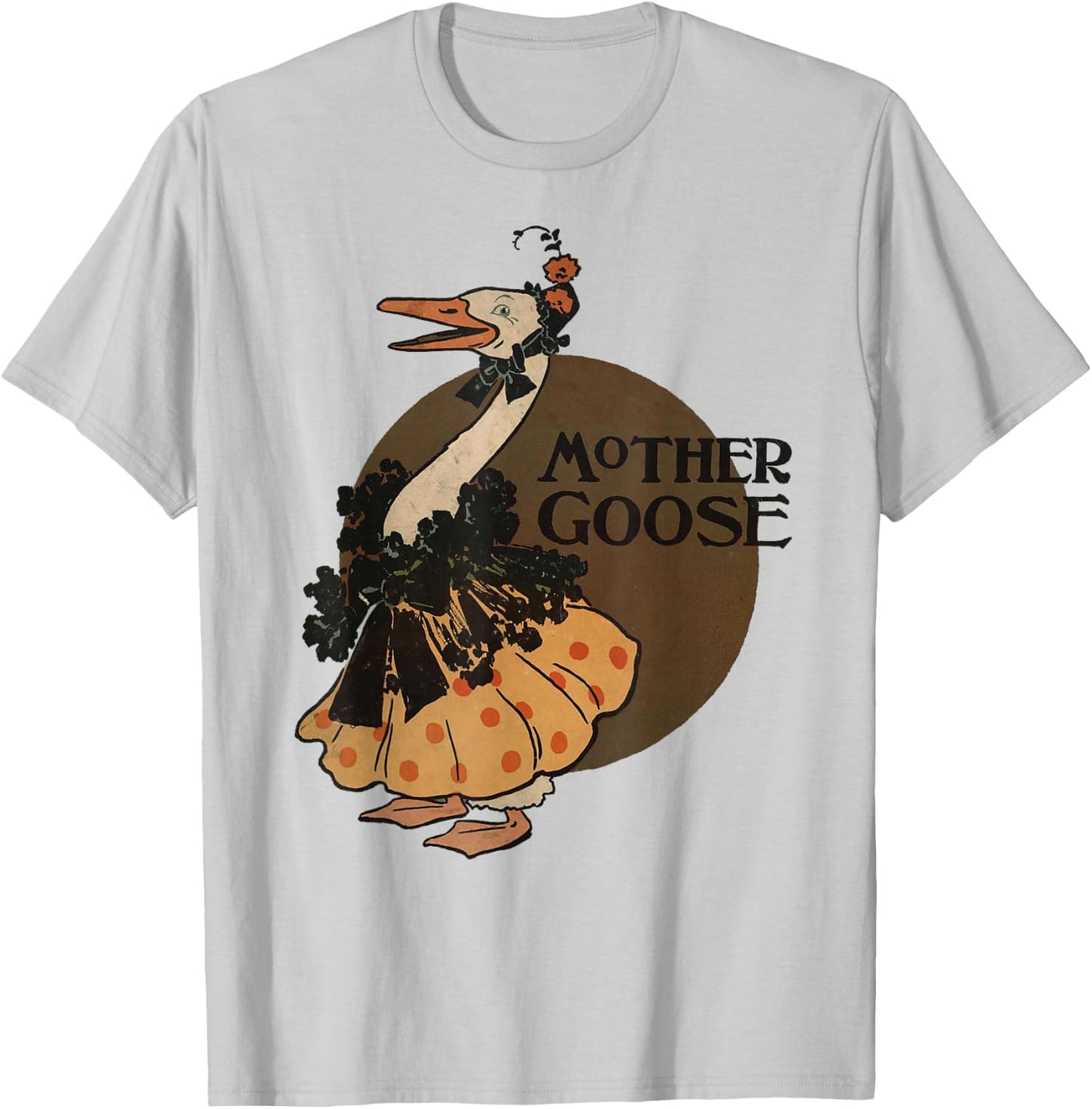 Mother Goose Story Cover, for Mothers Day T-Shirt - T-Shirt | Ash