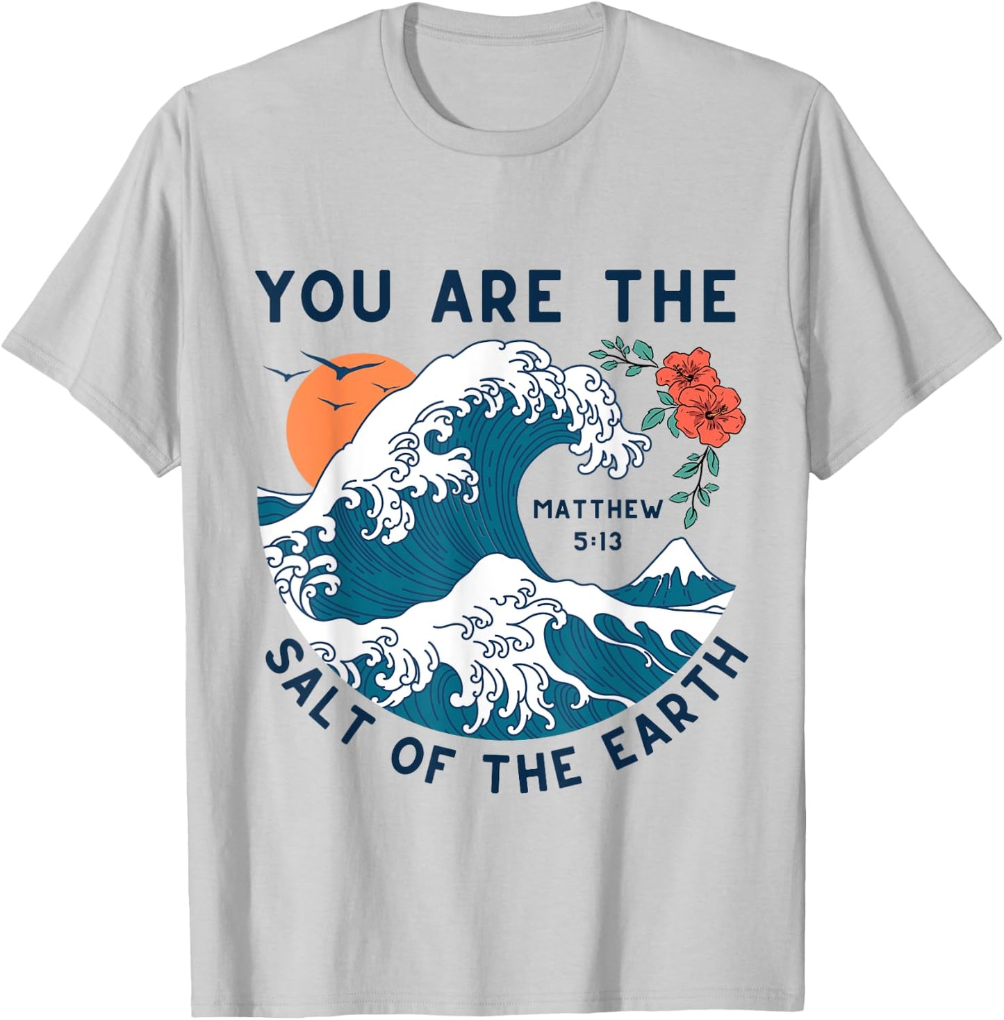 Salt of the Earth Inspirational Christian Bible Verse Retro T-Shirt - T-Shirt | Ash