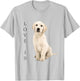 Labrador Retriever Shirt Women Men Kids White Lab Mom Dad T-Shirt - T-Shirt | Ash