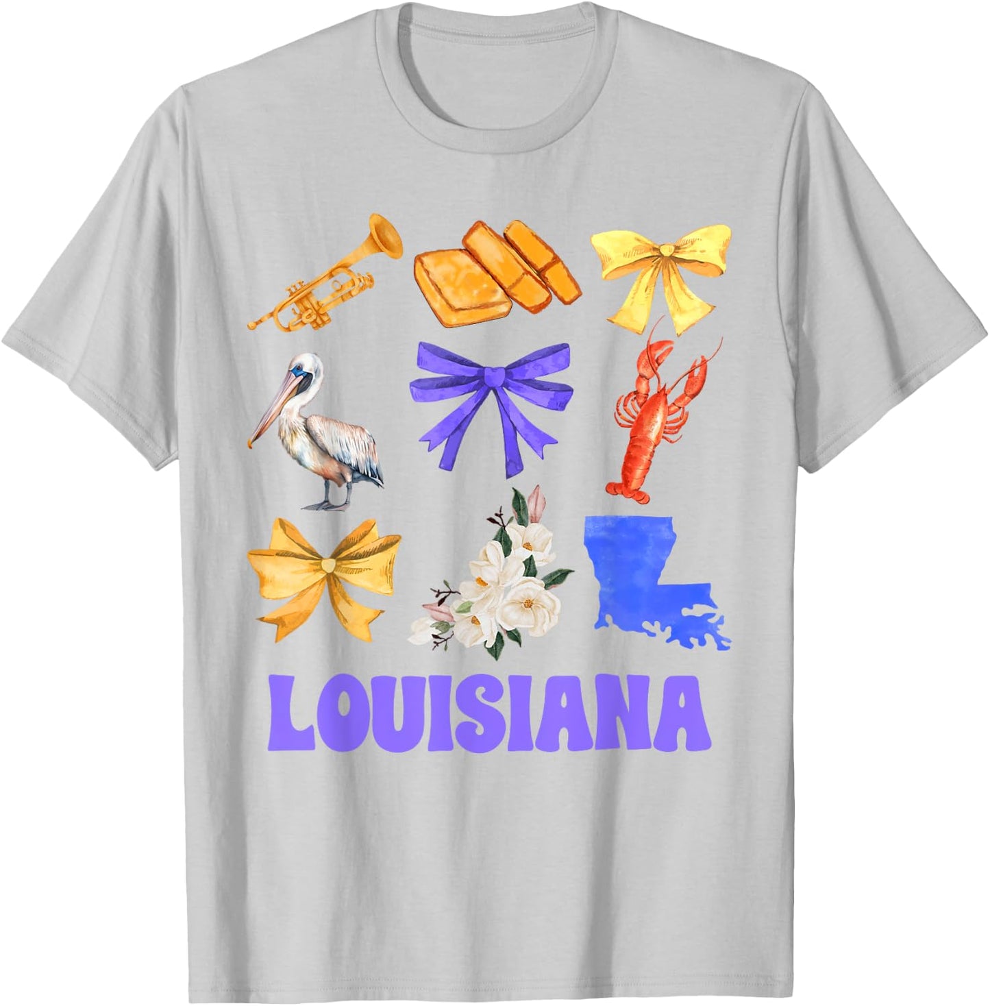 Louisiana State Meet Me In Louisiana Travel Trip Louisiana T-Shirt - T-Shirt | Ash