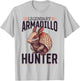 Funny Armadillo Animal Legendary Armadillo Hunter T-Shirt - T-Shirt | Ash