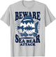 Beware Sea Bear Attack T-Shirt - T-Shirt | Ash