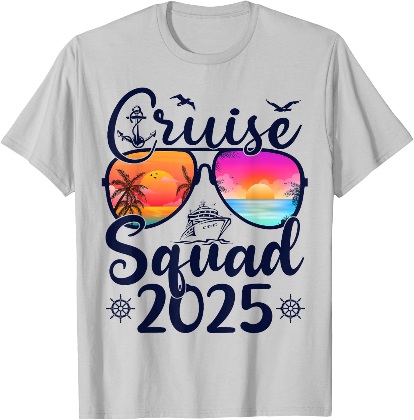 Cruise Squad 2025 Summer Vacation Matching Family Cruise T-Shirt - T-Shirt | Ash