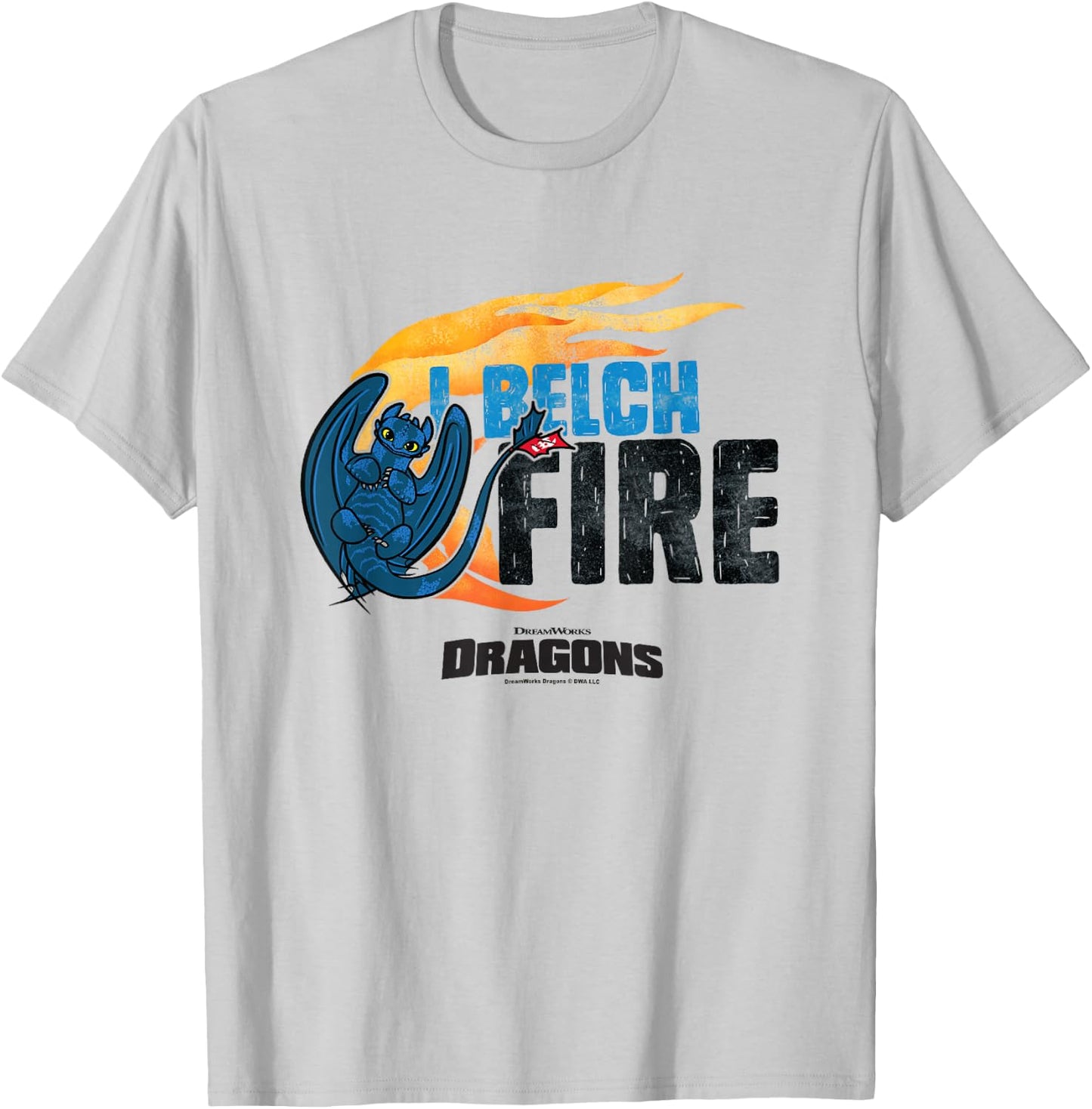 How to Train Your Dragon I Belch Fire Toothless Retro Poster T-Shirt - T-Shirt | Ash