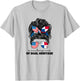 Half American And Panamanian Panama Usa Flag Girl Women T-Shirt - T-Shirt | Ash