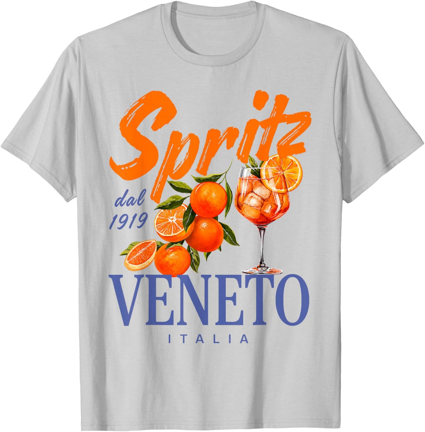 Spritz Veneto dal 1919 Italia Vintage Orange Men Women T-Shirt - T-Shirt | Ash