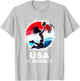 Basketball 2026 Women Basketball USA Flag 2026 T-Shirt - T-Shirt | Ash
