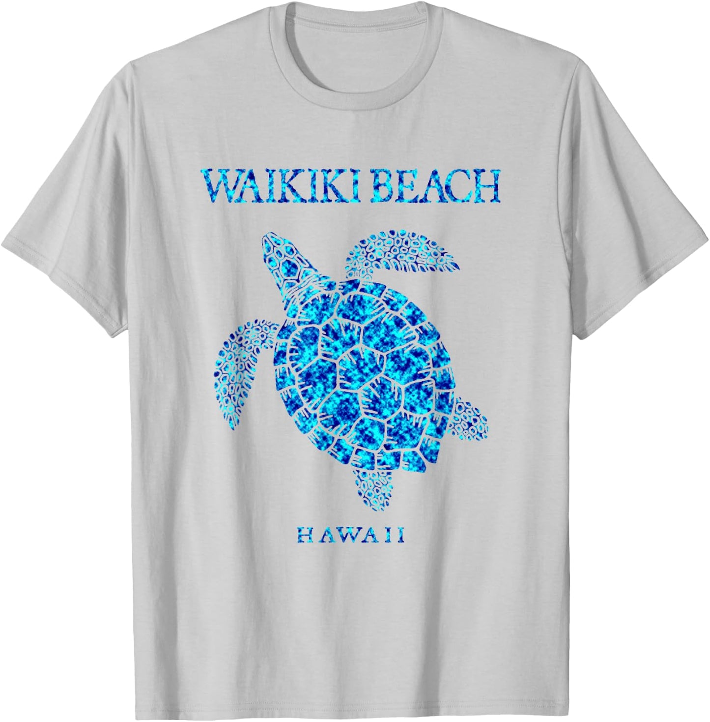Waikiki Beach Hawaii Sea Turtle Beach Girls Boys Honolulu T-Shirt - T-Shirt | Ash