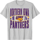 Northern Iowa Panthers Vintage 90's Retro White T-Shirt - T-Shirt | Ash
