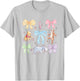 Disney Winnie The Pooh Cute Group Shot Sketch Chest Logo T-Shirt - T-Shirt | Ash