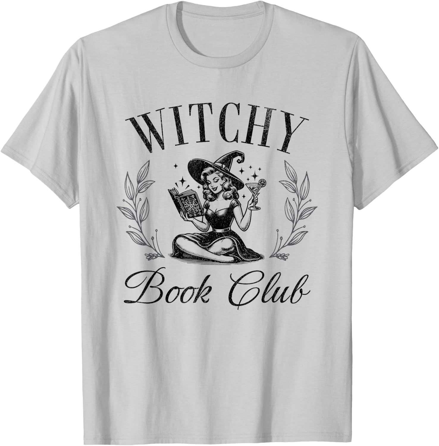 Witchy Book Club Halloween Spells Quote Saying T-Shirt - T-Shirt | Ash
