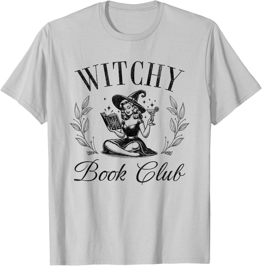 Witchy Book Club Halloween Spells Quote Saying T-Shirt - T-Shirt | Ash