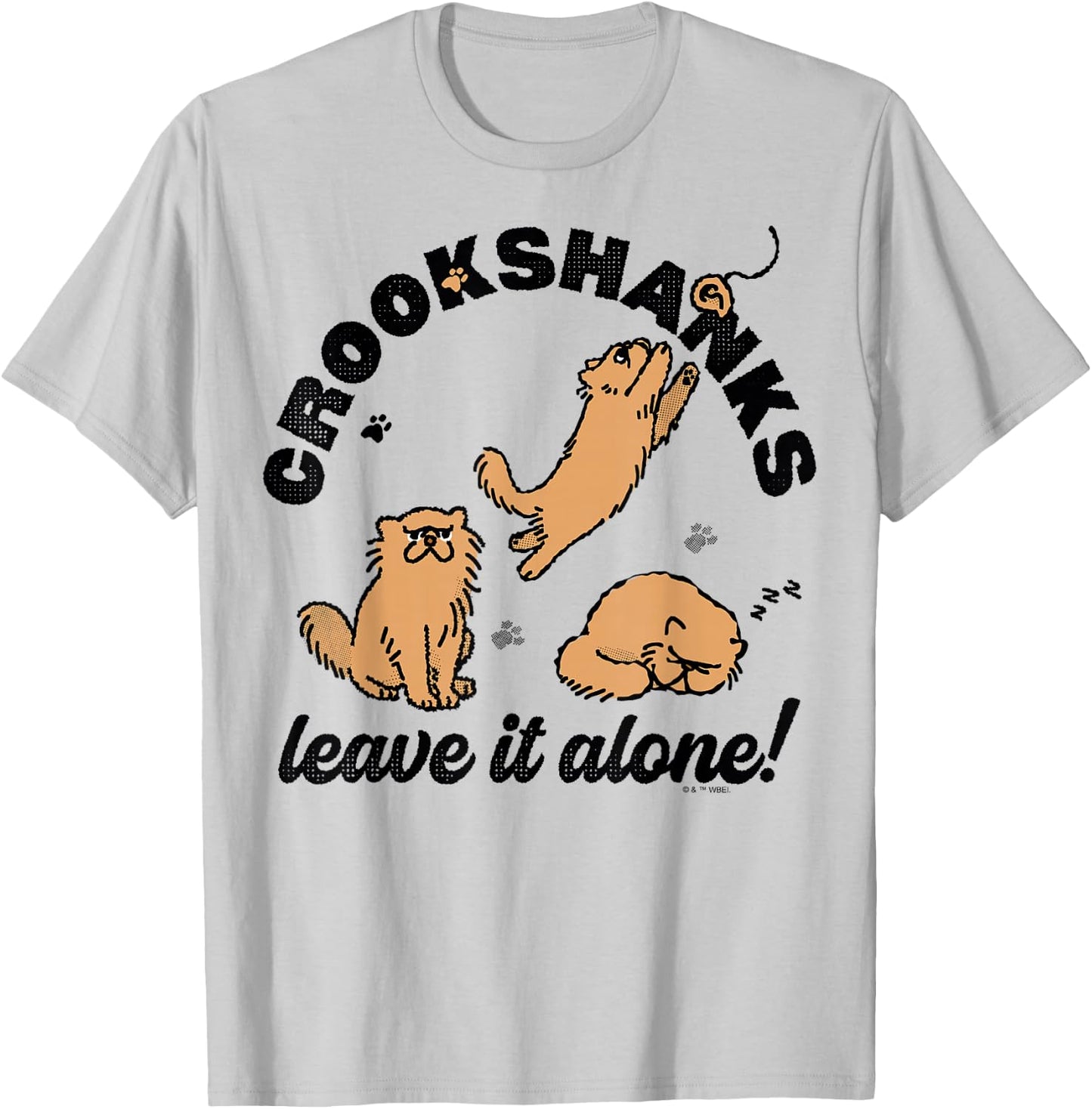 Harry Potter Crookshanks Leave It Alone! Sleeping & Playing T-Shirt - T-Shirt | Ash