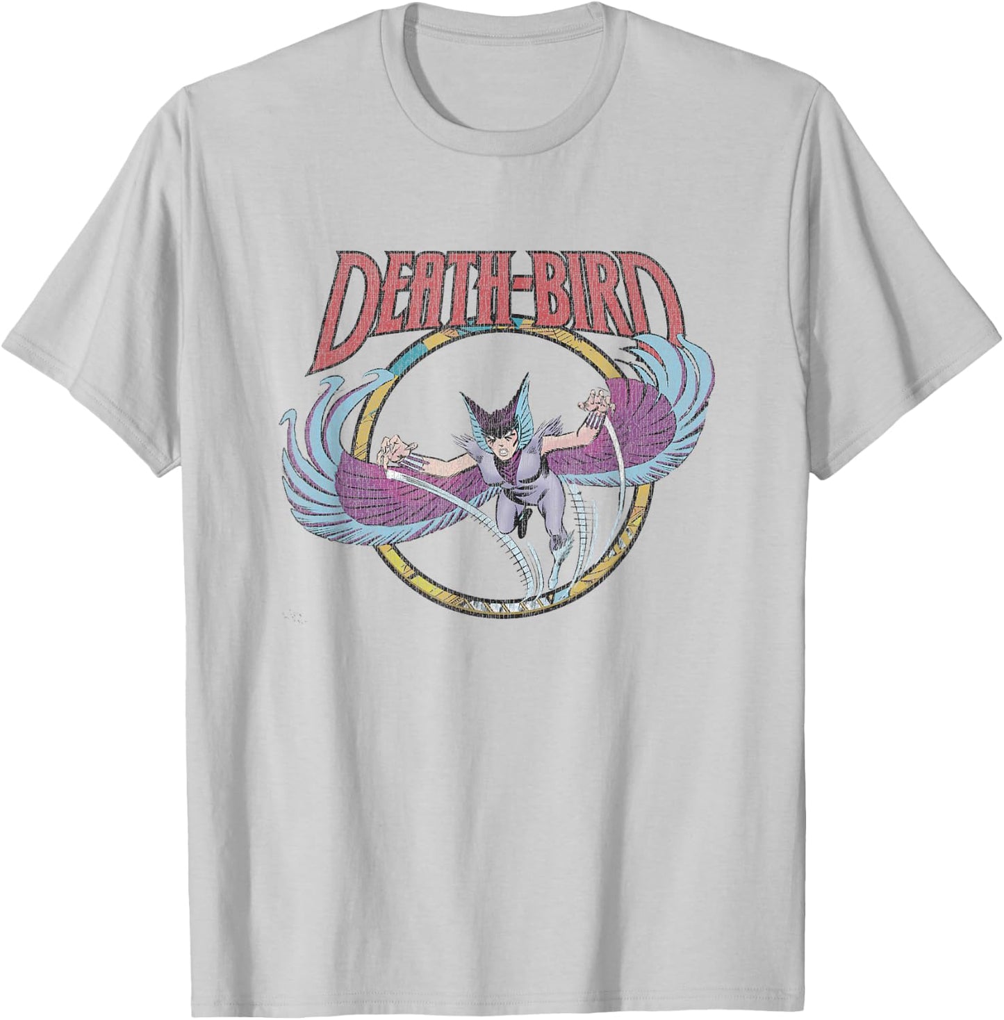 Marvel X-Men Death-Bird Retro Comic Book Portrait Vintage T-Shirt - T-Shirt | Ash