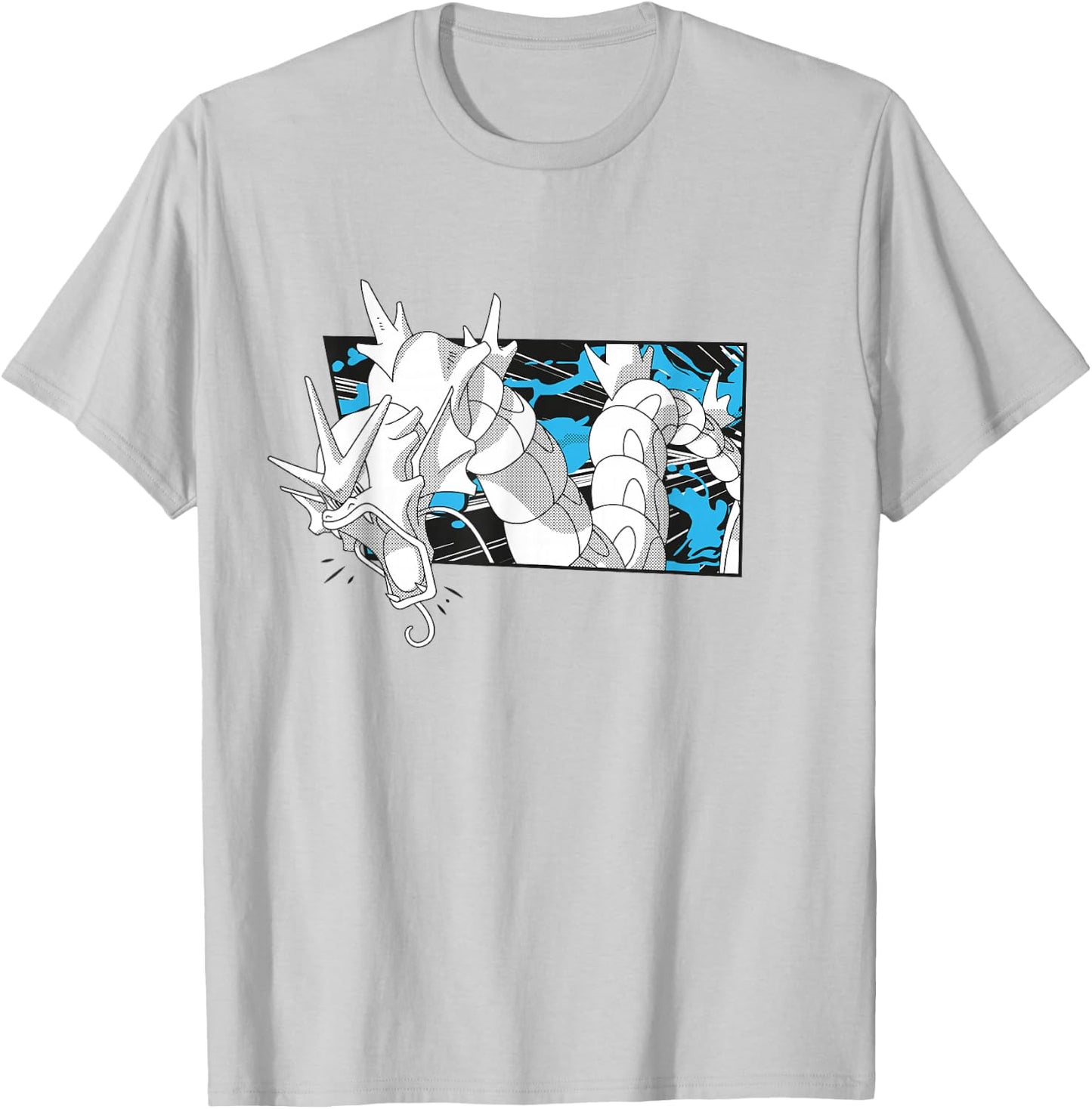 Pokémon Gyarados Full Of Rage Manga Panel Retro Shot T-Shirt - T-Shirt | Ash