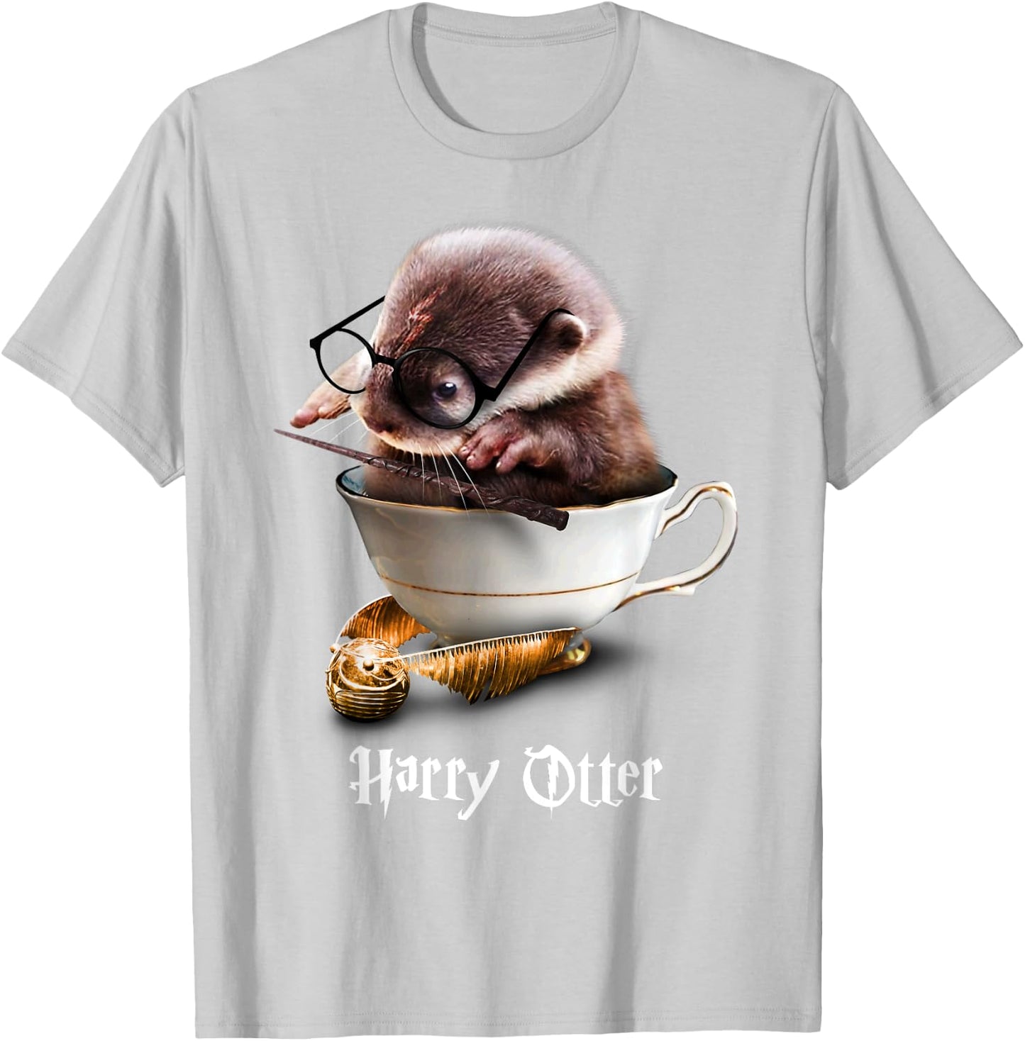 Cute Baby Otter Shirt - Harry Otter for Otter lover T-Shirt - T-Shirt | Ash