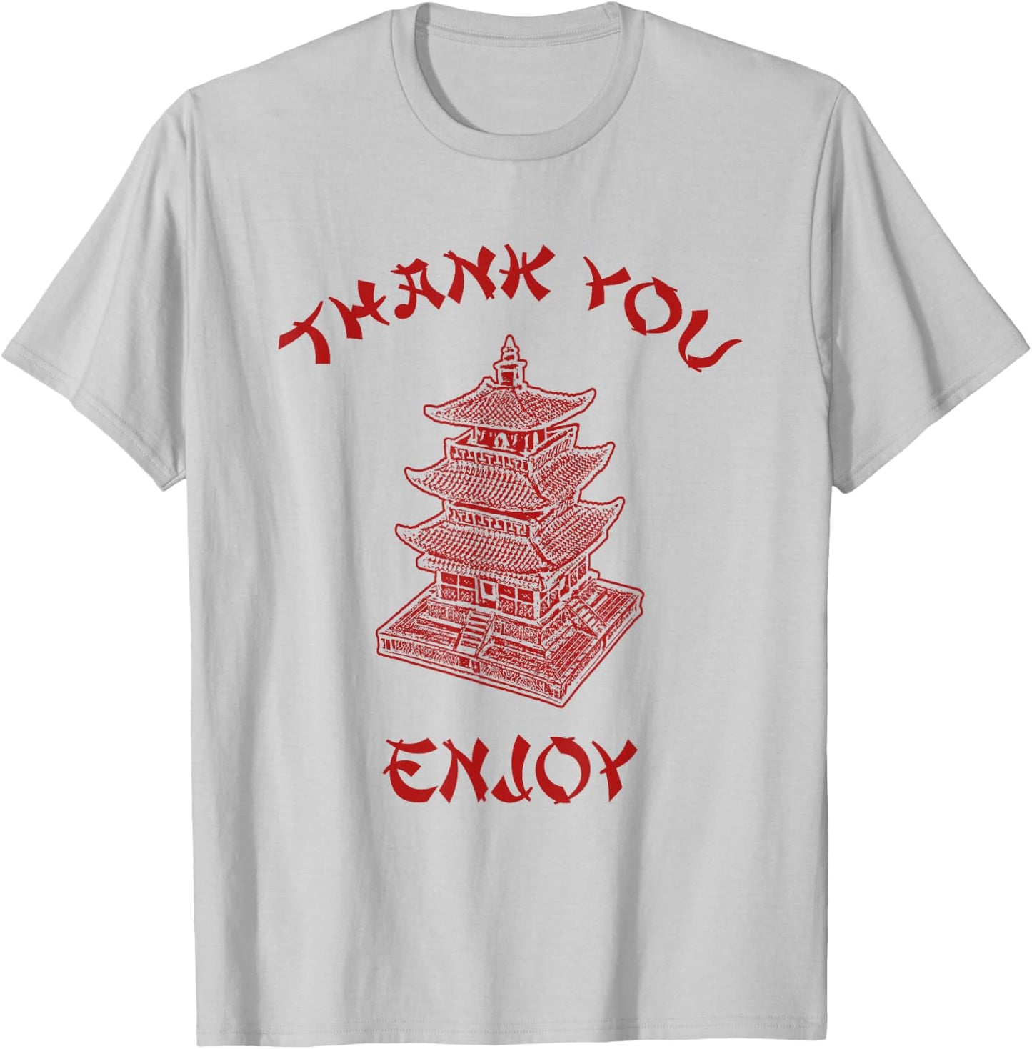 Chinese Takeout Food Thank You Box For Chef Asian Cuisine T-Shirt - T-Shirt | Ash