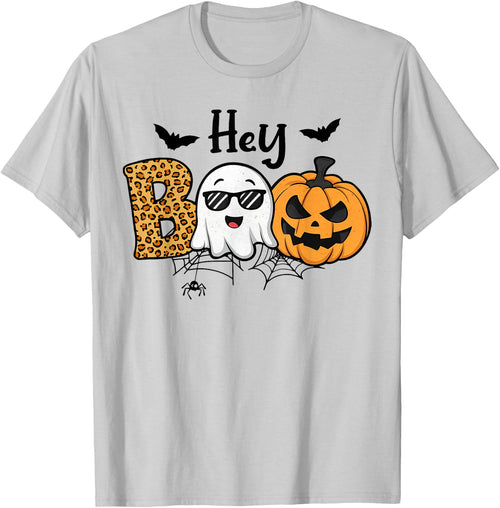Halloween Hey Boo Ghost Pumpkin Costume Women Girls Kids